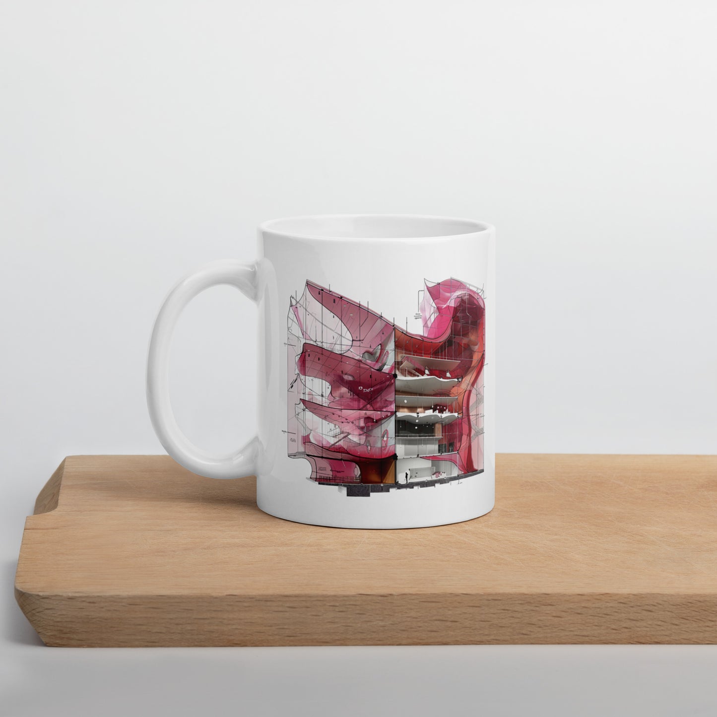 F-SE White glossy mug