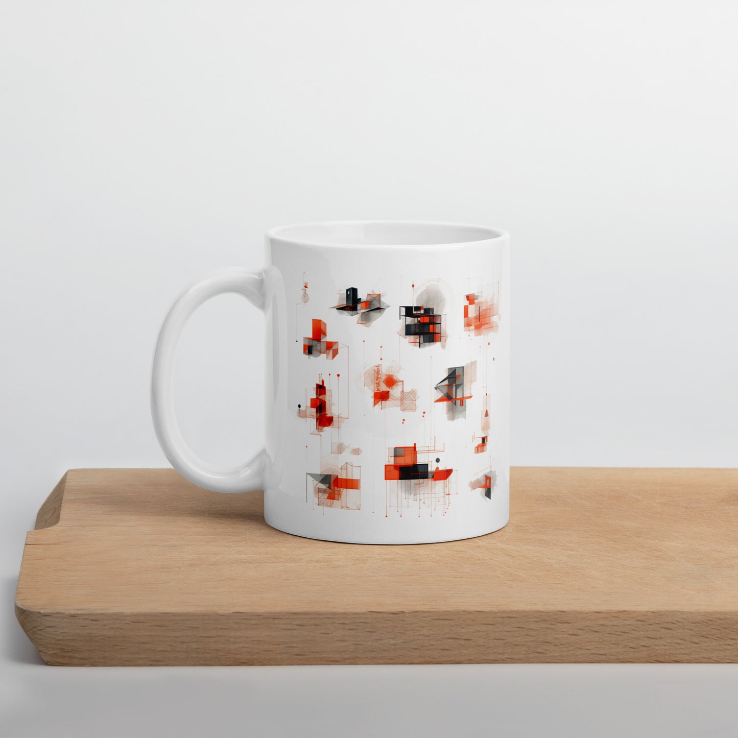 Taza blanca brillante TD