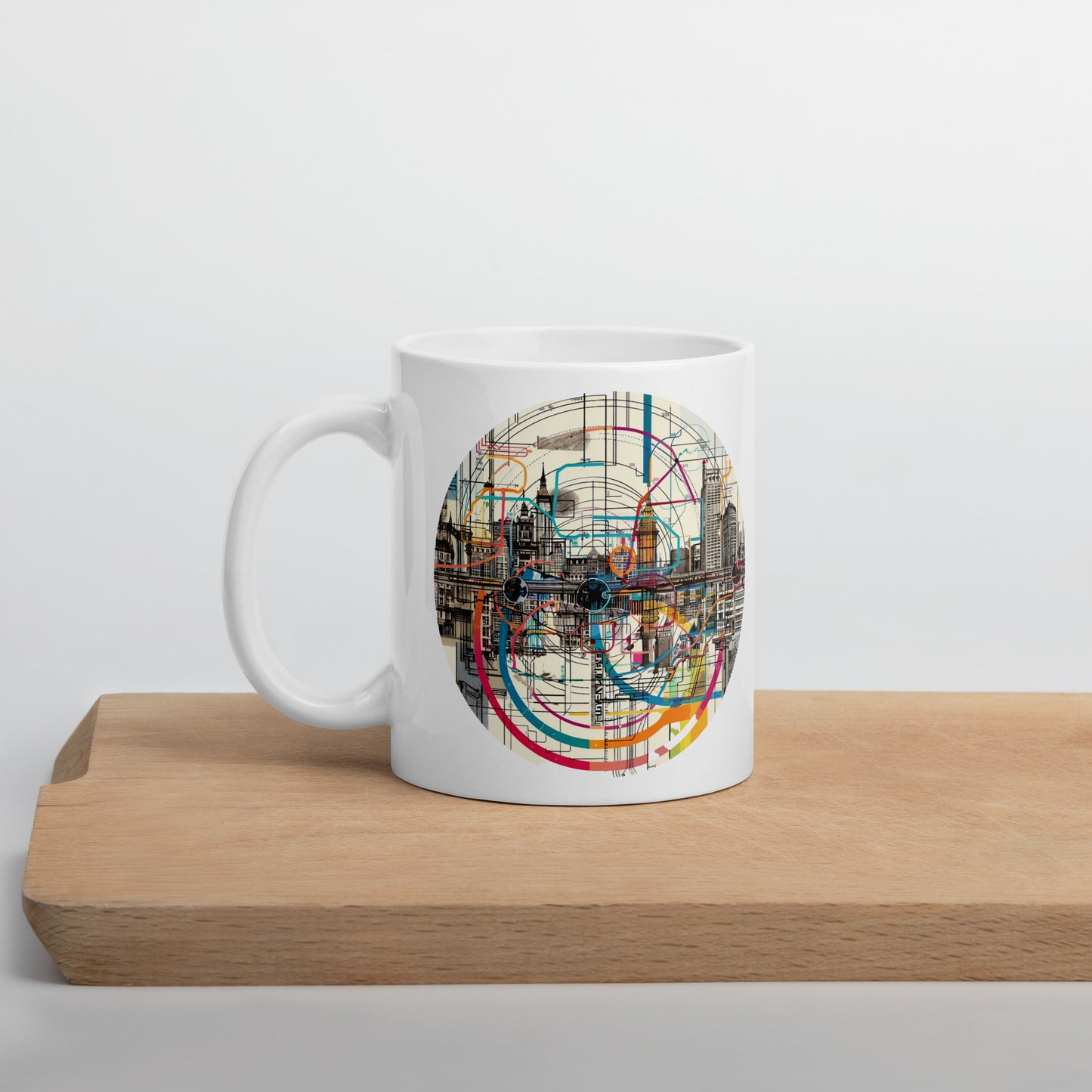 Taza DC White brillante