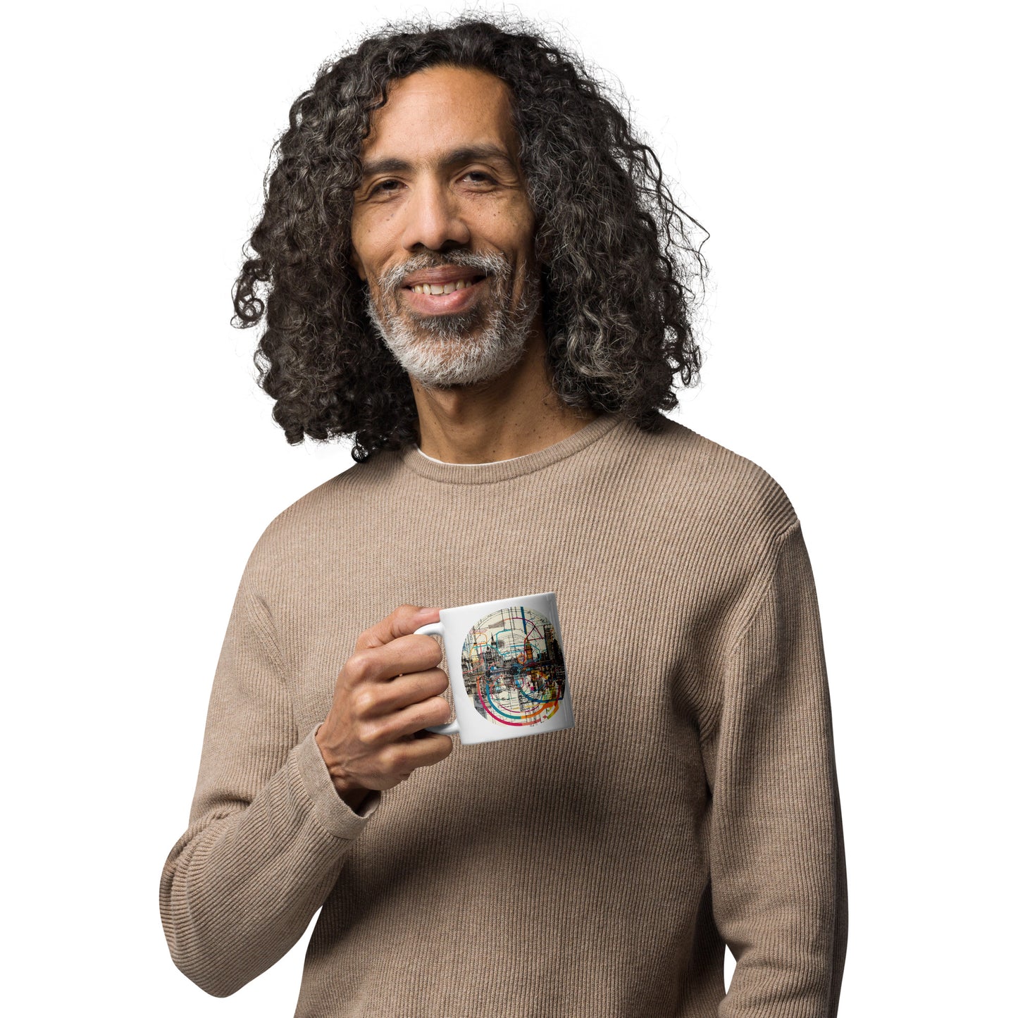 Taza DC White brillante