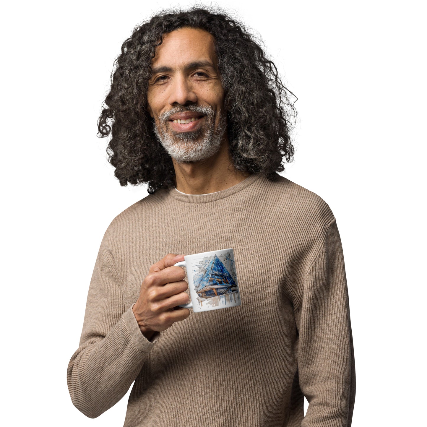 I-S White glossy mug