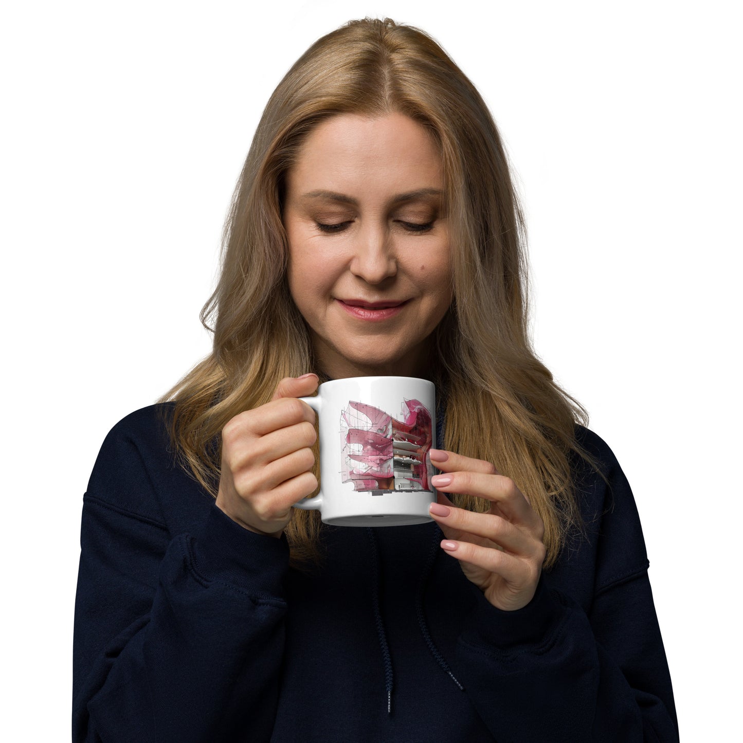 F-SE White glossy mug