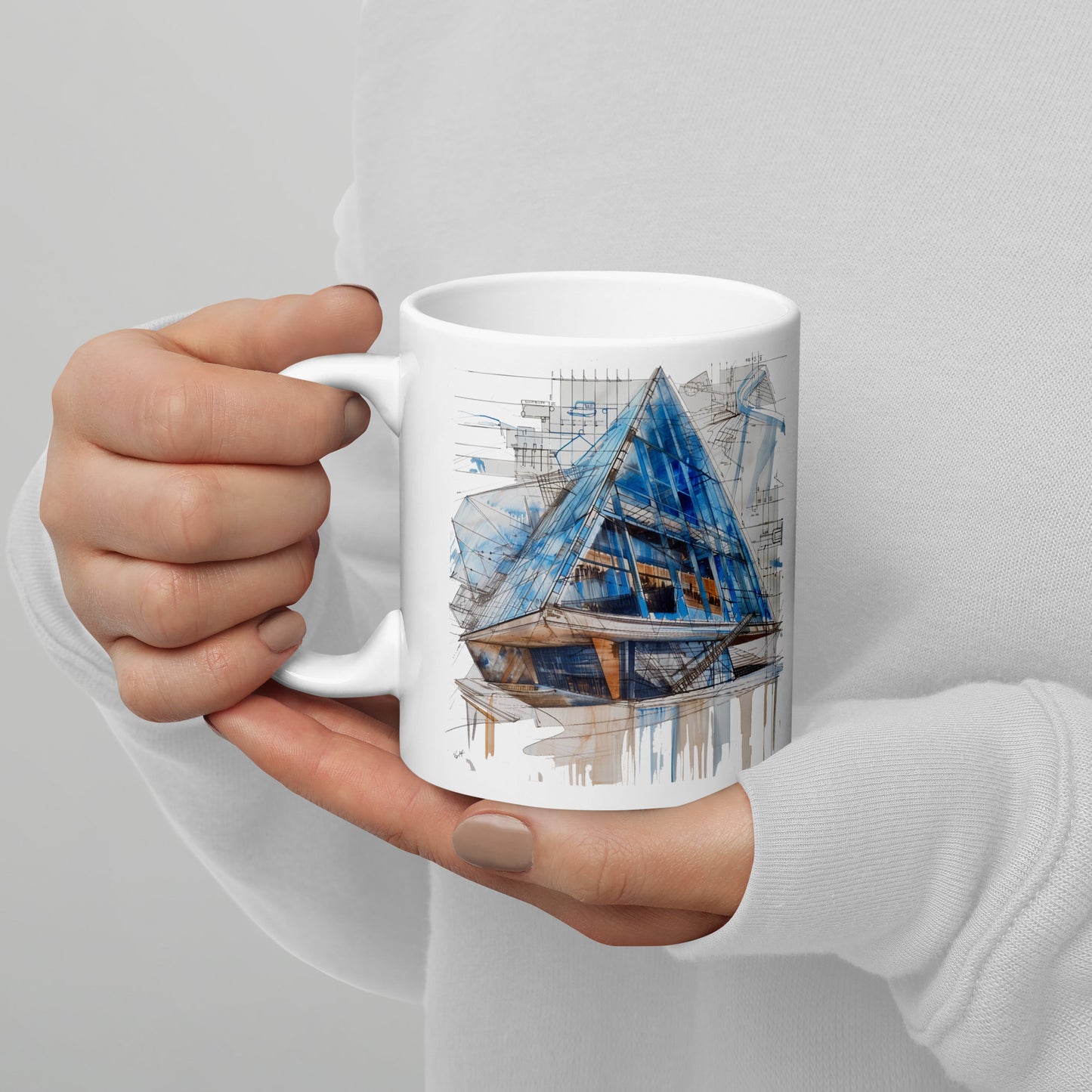 I-S White glossy mug