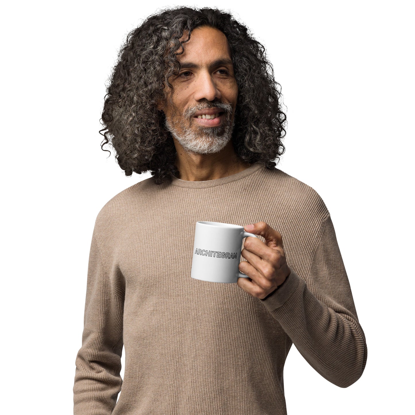 I-S White glossy mug