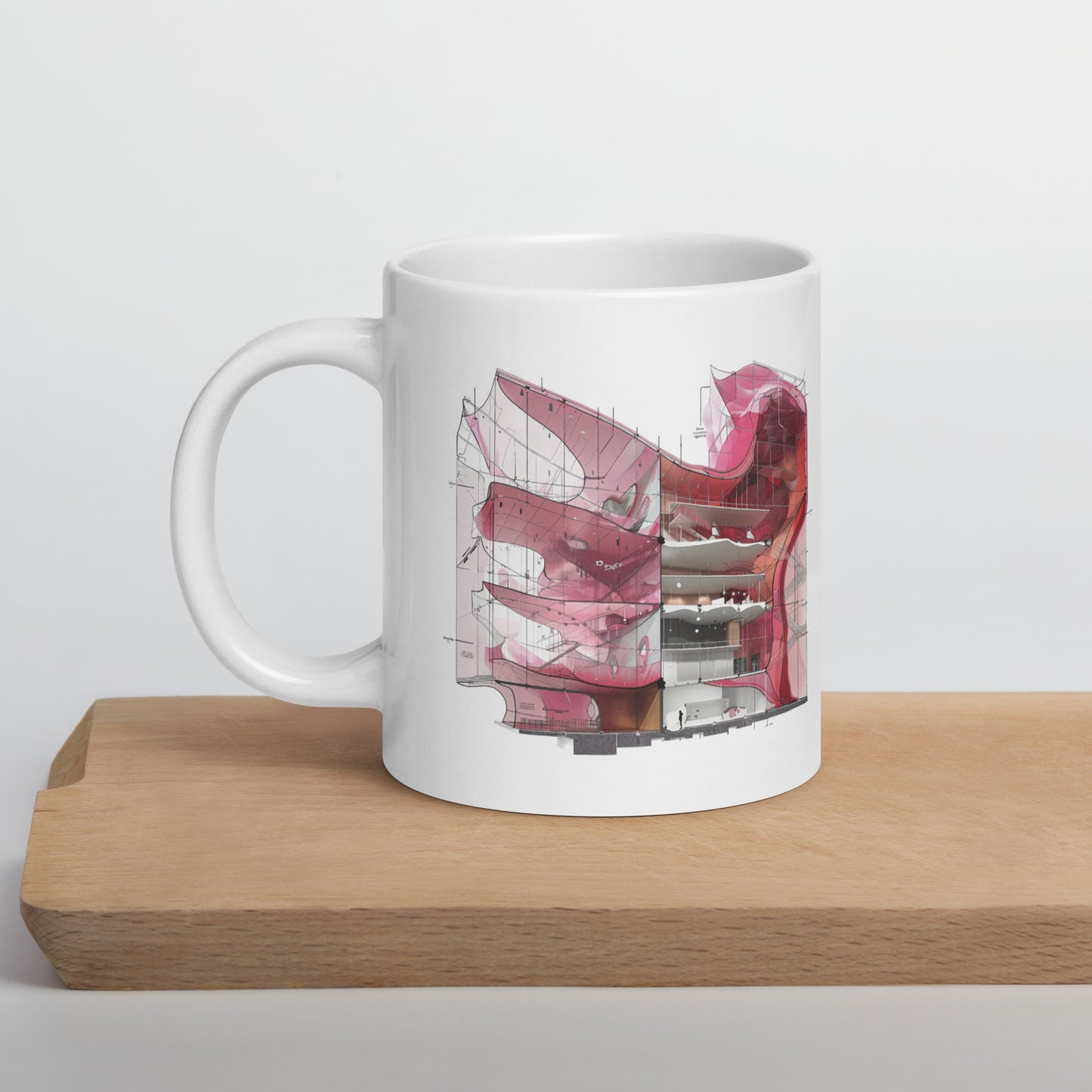 F-SE White glossy mug