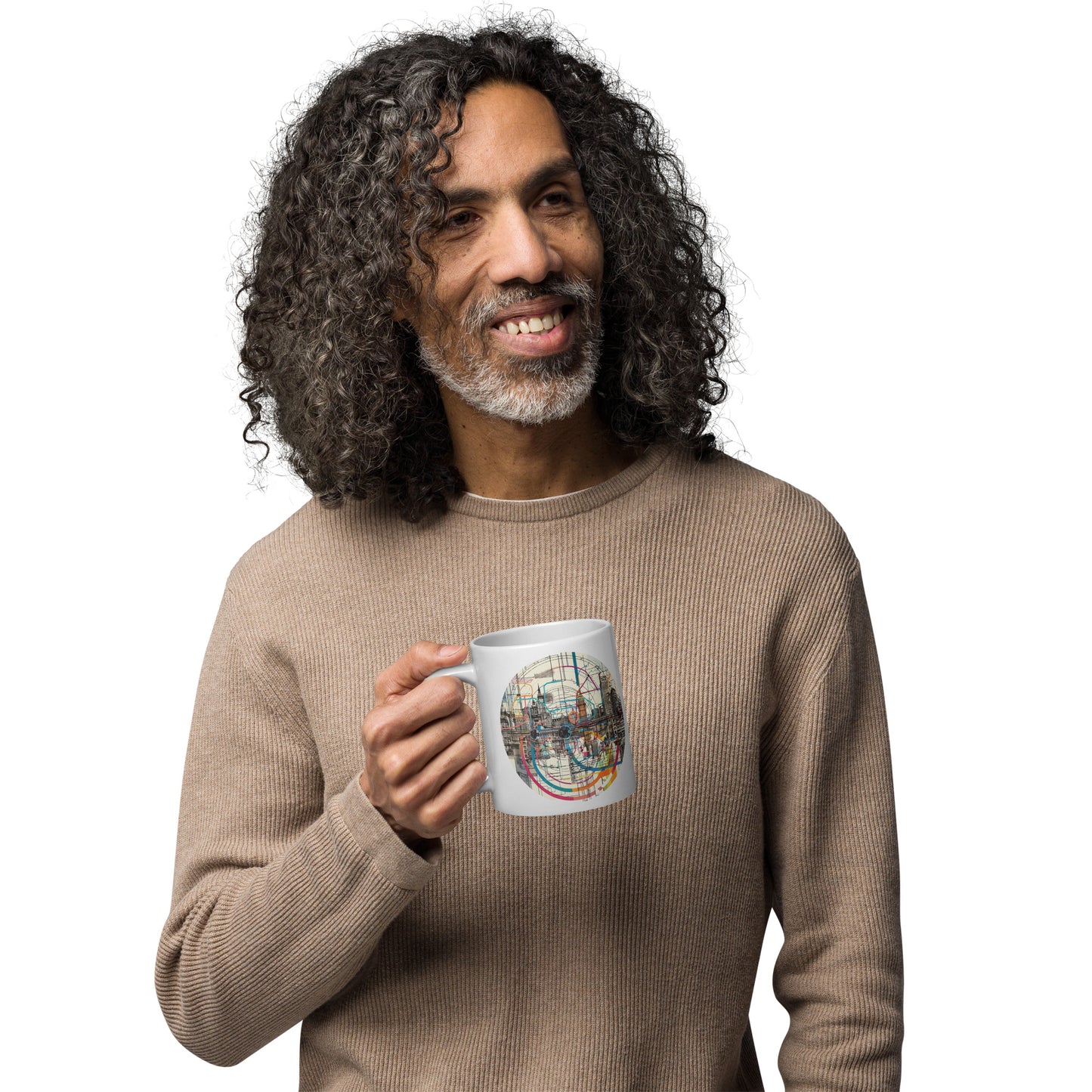 Taza DC White brillante