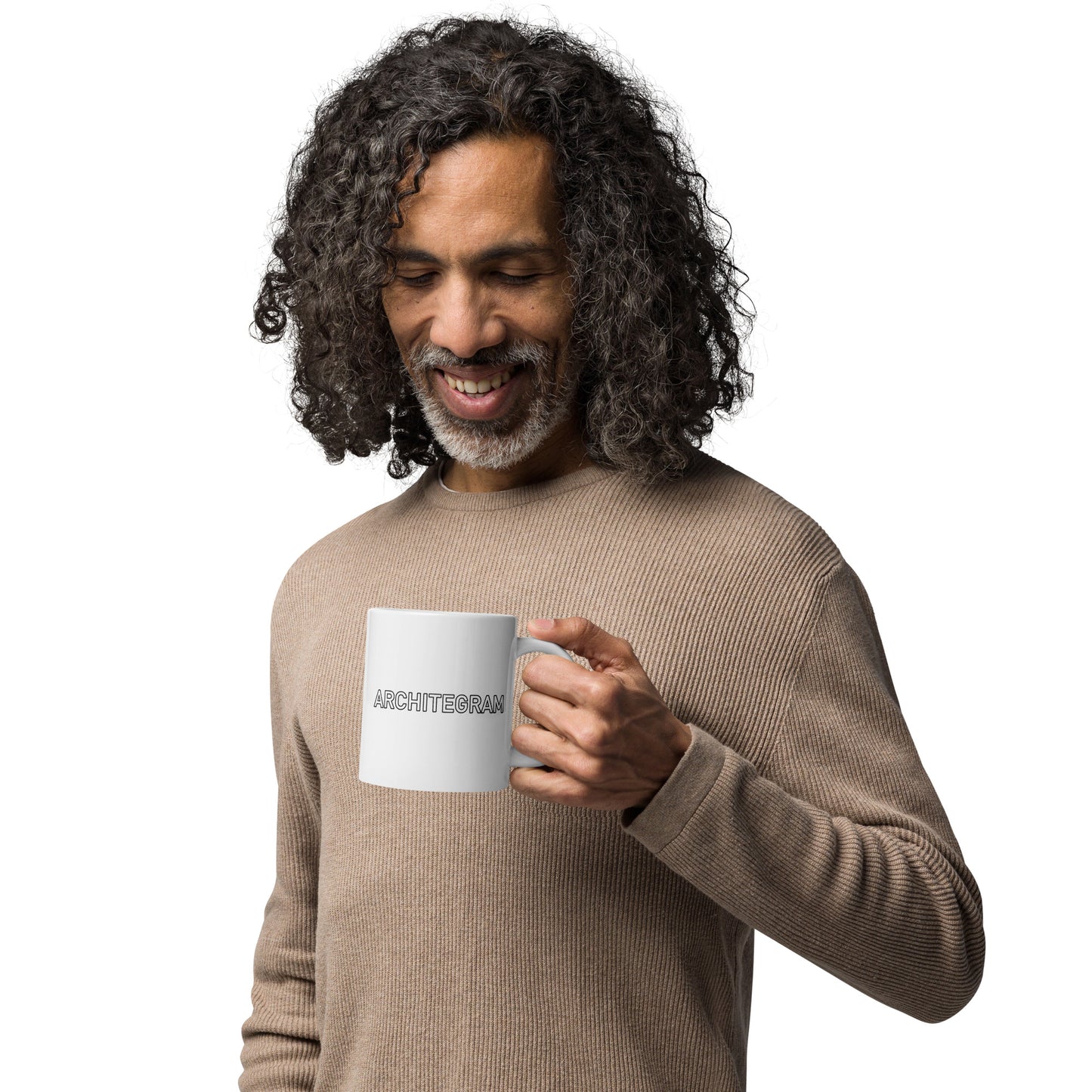I-S White glossy mug