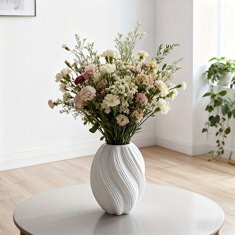 2pcs/Set Maltose-Shaped Vase Decorative Bottles, Bohemian Style, Round Striped Pattern, Suitable for Living Room, Bathroom, Exhibition Hall, Wedding And Other Occasions Decoration, Flower Arrangement Art Bottle, Perfect Holid