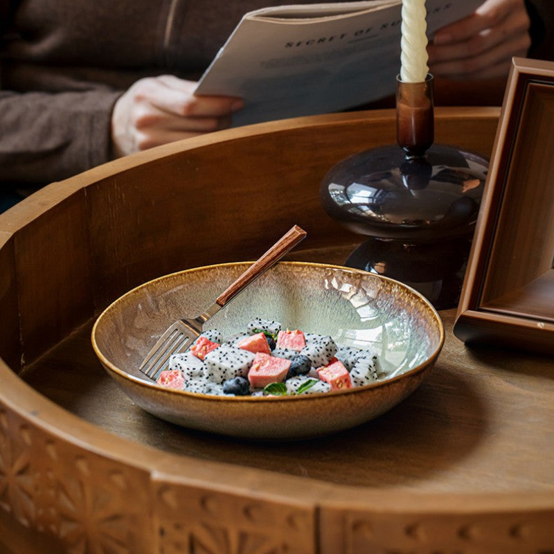 Special-Shaped Ceramic Deep Plate (8") – Salad & Pasta Serving Plate