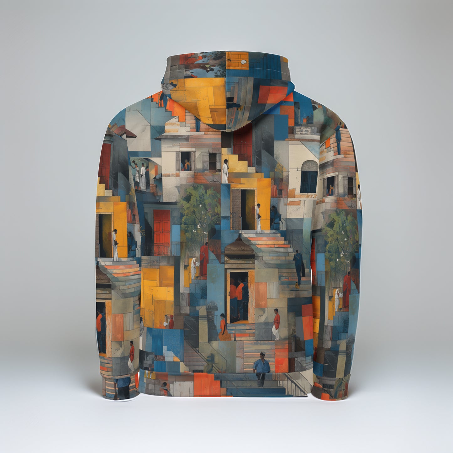 Tetrix Urban Collage – Recycled All-Over Print Hoodie