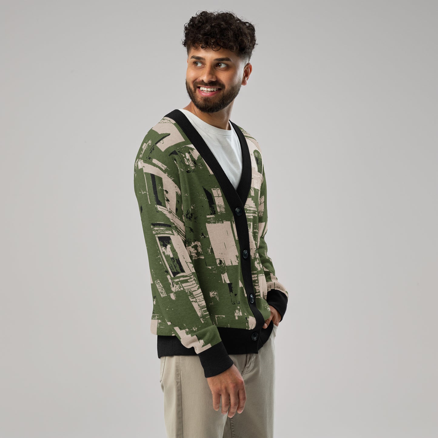 Tetrix Urban Collage – Knitted Cardigan