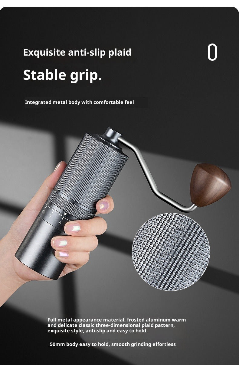 Hand Cranked Coffee Grinder with Adjustable Grind Settings - Heavy-Duty & Burr Mill, Portable Manual Operation for Espresso, French Press, Camping, Use - Durable Coffee Bean Grinder for fresh brew on the