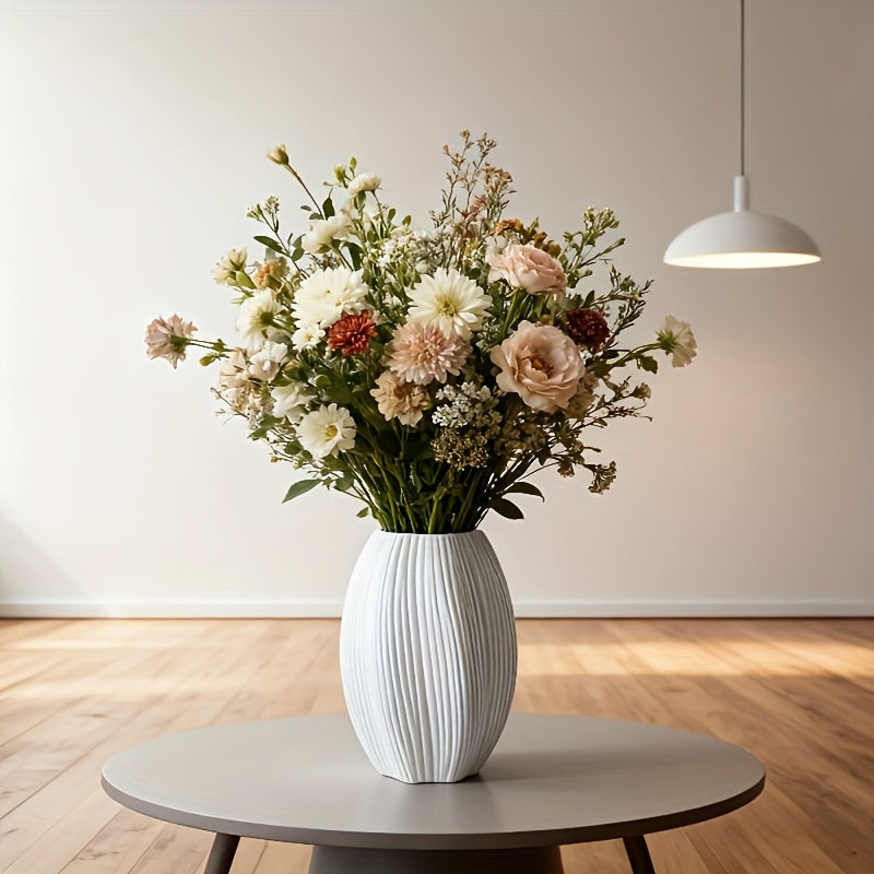 2pcs/Set Maltose-Shaped Vase Decorative Bottles, Bohemian Style, Round Striped Pattern, Suitable for Living Room, Bathroom, Exhibition Hall, Wedding And Other Occasions Decoration, Flower Arrangement Art Bottle, Perfect Holid