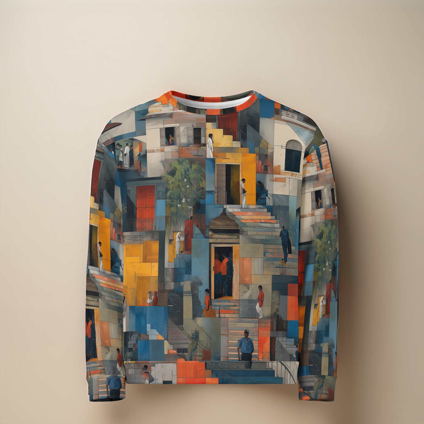 Tetrix Urban Collage – Recycled All-Over Print Sweatshirt
