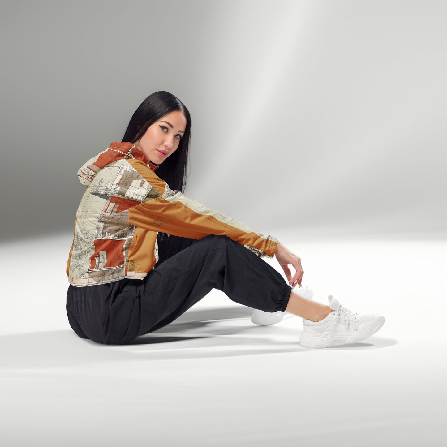 Human Scale Section – Tetrix Women’s Cropped Windbreaker