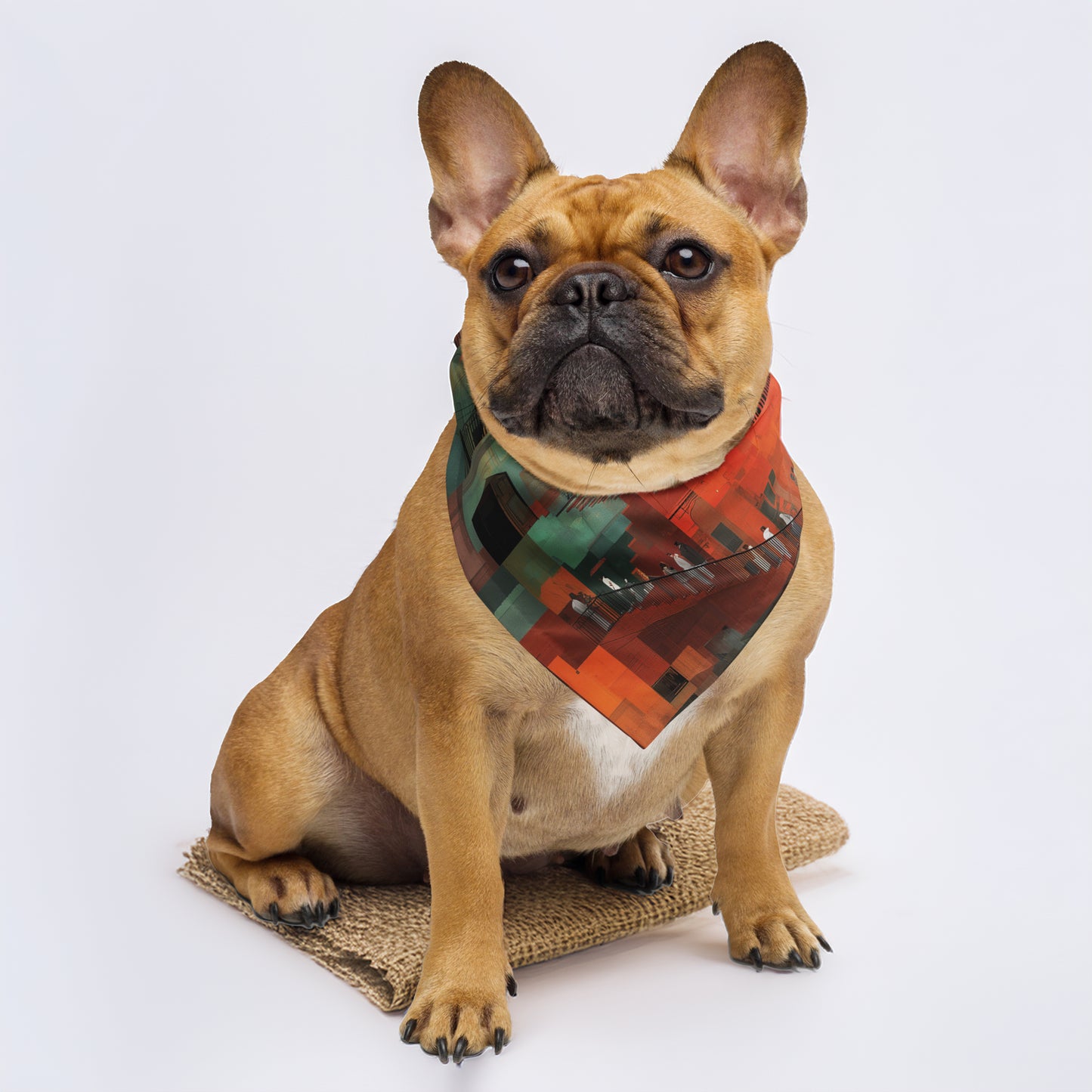 Tetrix City Layers Collage – All-Over Print Bandana