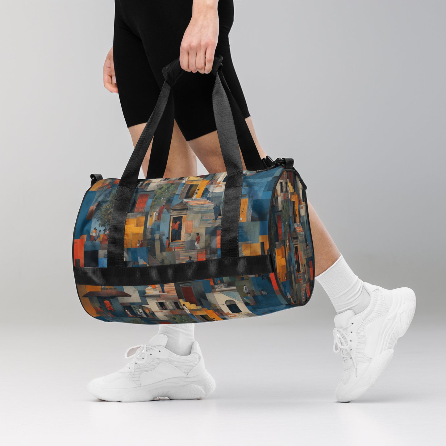 Tetrix Urban Collage – All-Over Print Gym Bag