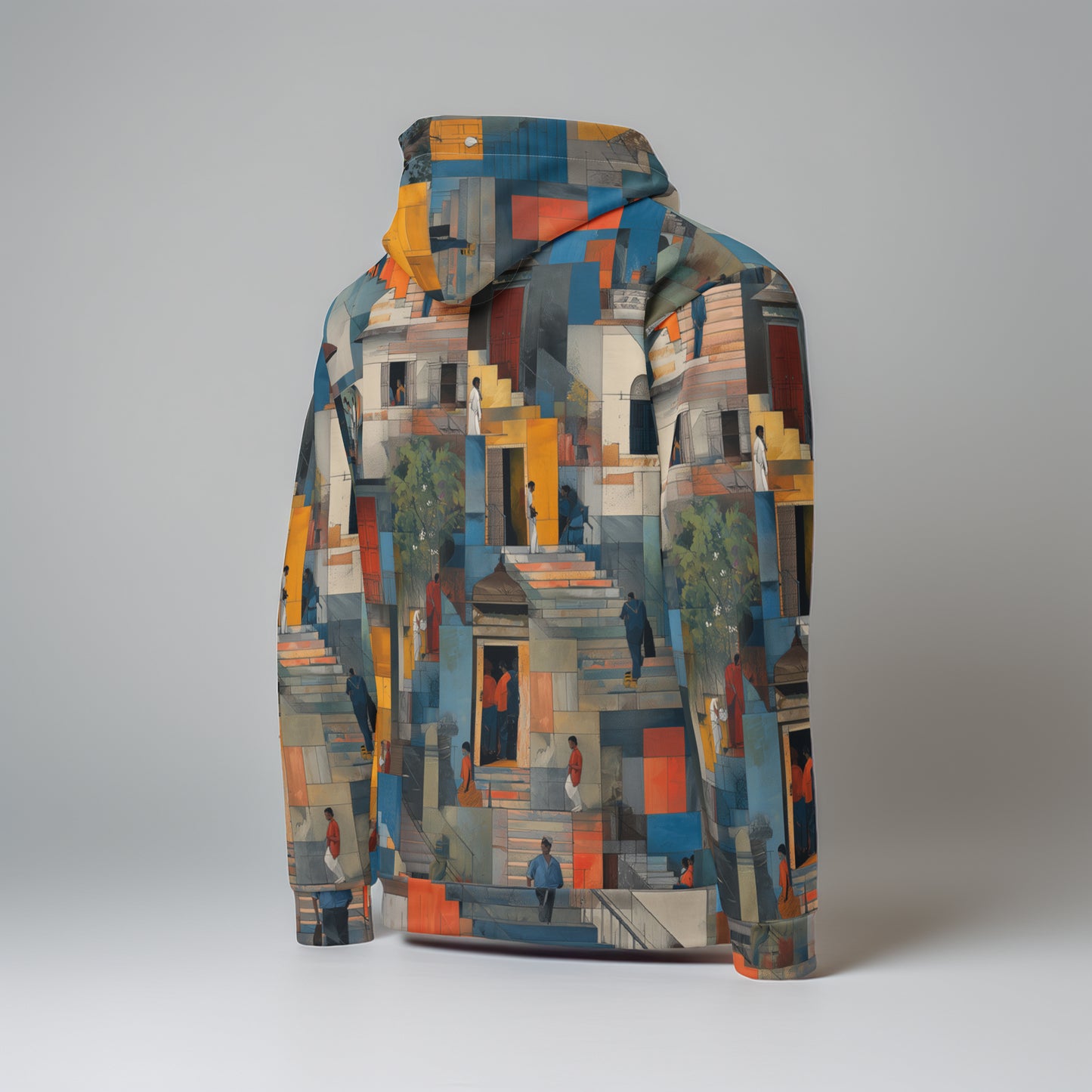 Tetrix Urban Collage – Recycled All-Over Print Hoodie