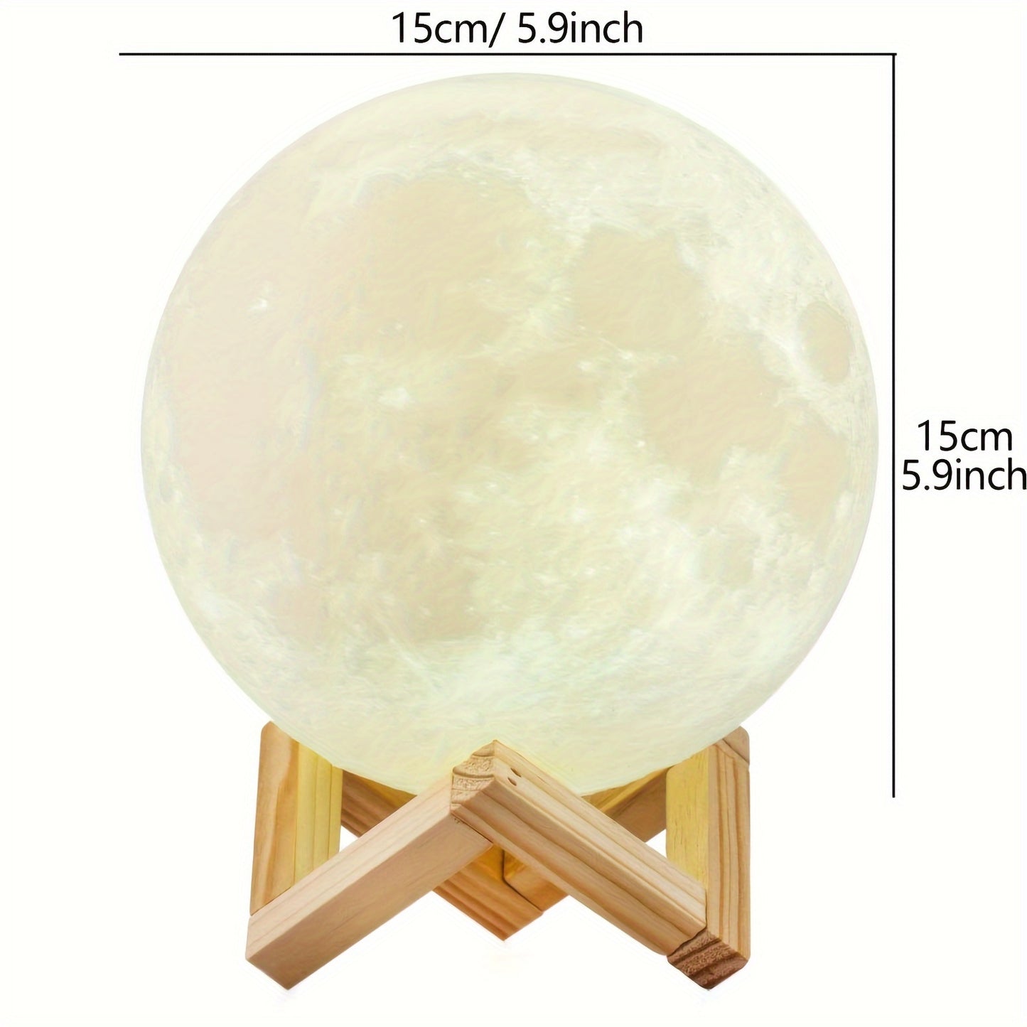 Moon Lights 128 Colors Lights Desk Lamp Birthday Gifts Fashion Wedding Gifts for Mom Anniversary Gifts Christmas Halloween New Year Base Two Ways to Control with Remote And Touch Rechargeable Night Lights Dimmable Bedroom Lig