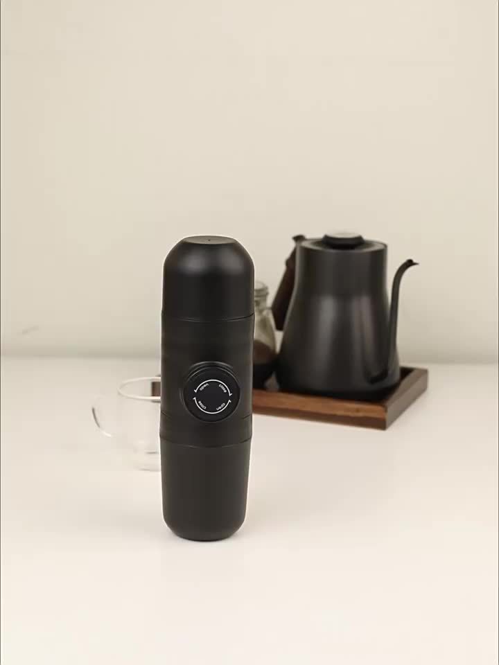 Portable Espresso Machine | Capsule Design, Easy to Carry, Travel Coffee Machine, Manual Operation, Easy to Clean, Plastic, Modern Style, <33.81oz Capacity, No Electricity Needed