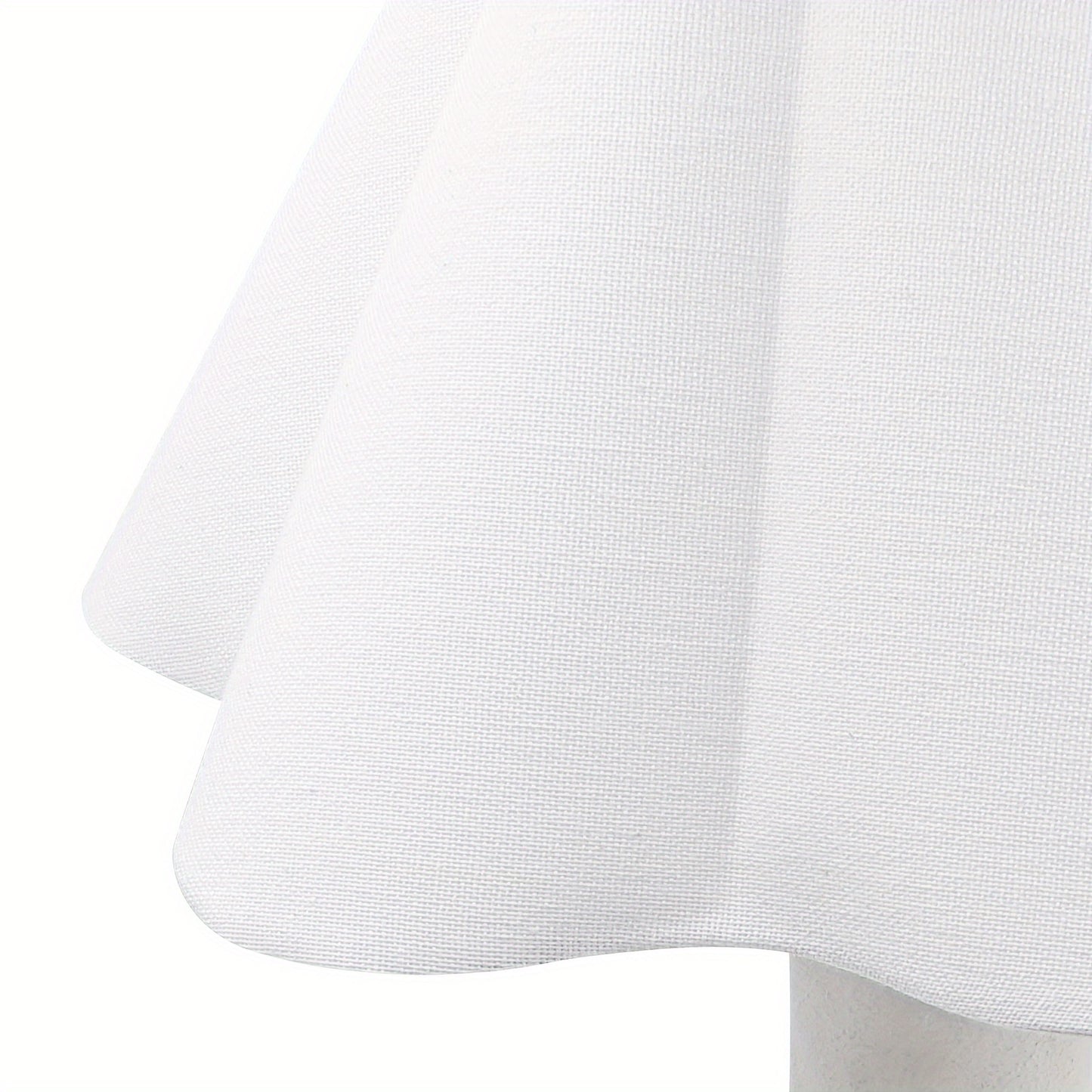 16" Minimalist Ceramic Small Table Lamp, Playful White Wavy Linen Shade, E12 Socket, Handcrafted Accent Lamps for Living Room End Tables, Girl Bedroom Bedside, Dining Room, Kitchen (Bulb Not Included)