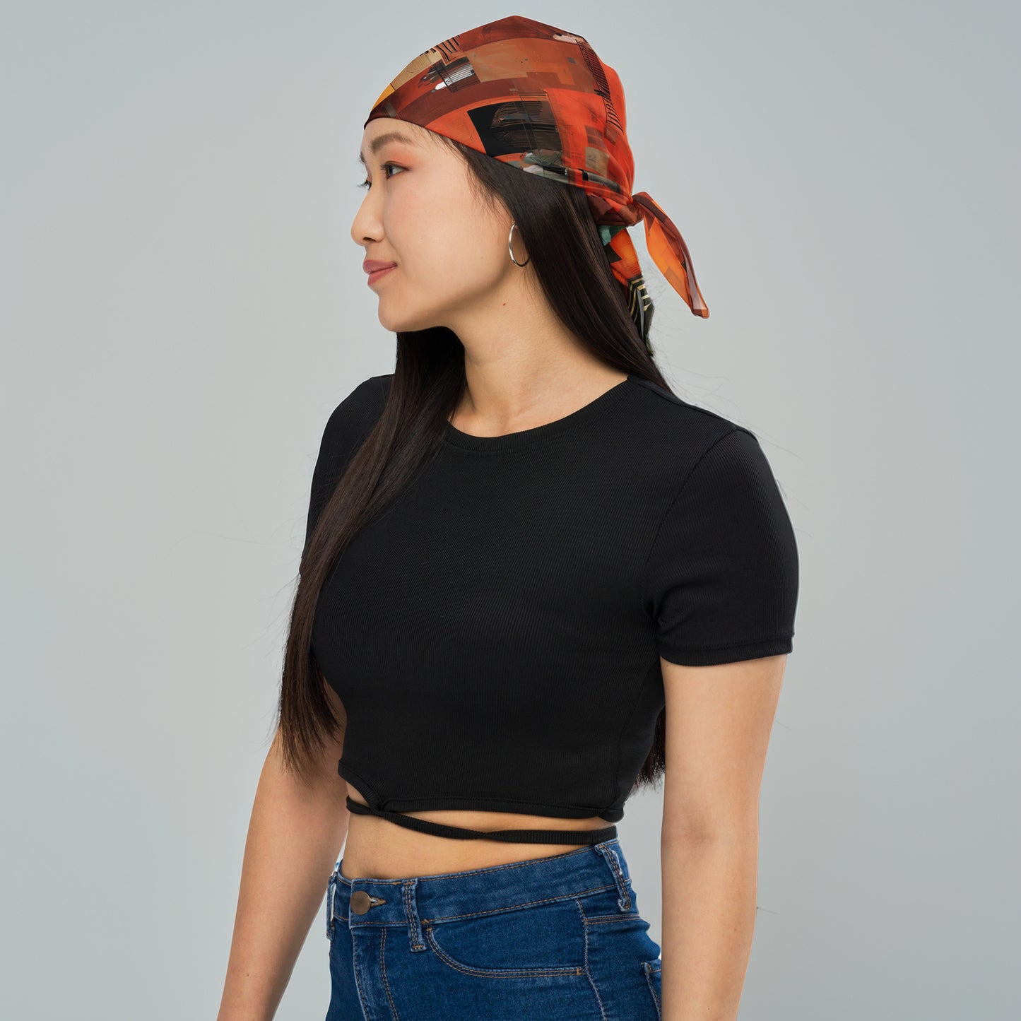 Tetrix City Layers Collage – All-Over Print Bandana