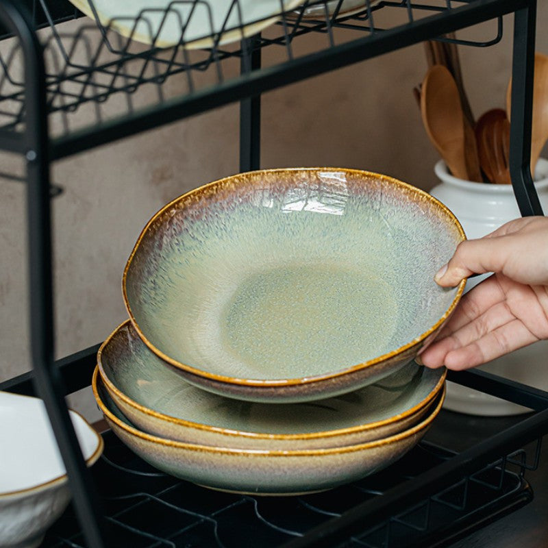 Special-Shaped Ceramic Deep Plate (8") – Salad & Pasta Serving Plate