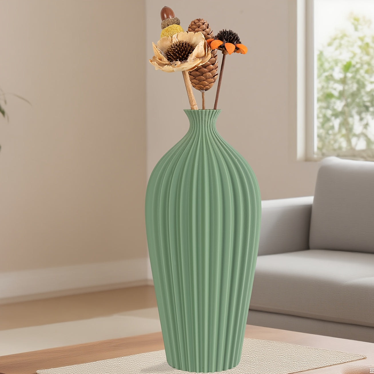 An Elegant Bohemian-Style Vase, Featuring a Creative Design, Perfect for Enhancing The Decor of a Home Office, Suitable for Both Dried And Fresh Flowers, Ideal for Tabletop Display