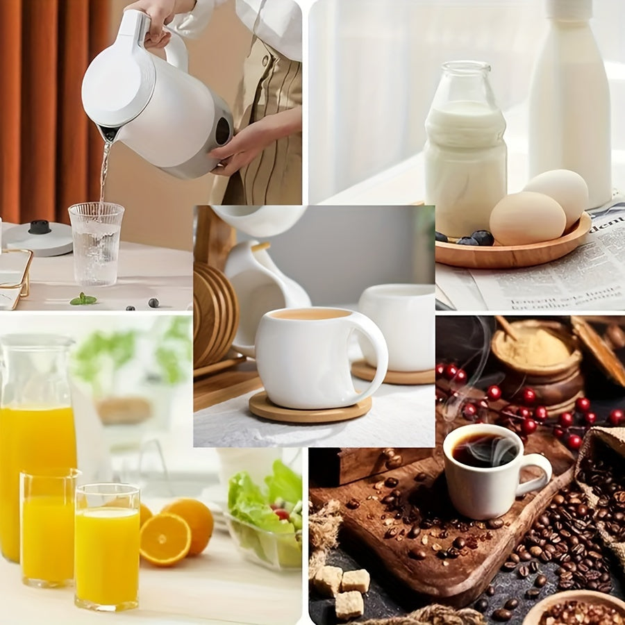 [Coffee and Saucer] Concentrated Coffee and Saucer with Handle, Suitable for Coffee Drinks, Latte, Cappuccino, Mocha, 4oz Coffee, Ideal for Cafes and Parties, White