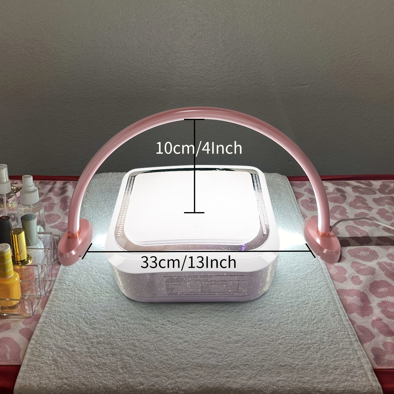 1pc Aluminum Alloy 3 Color Temperatures Dimmable Half-Moon Desk Lamp - USB-Powered Arch Light with Polished Finish for Nail Art, Crafts, Reading & Nightstand Use, Craft Lighting | Sleek Design | Adjustable Brightness, Desk La