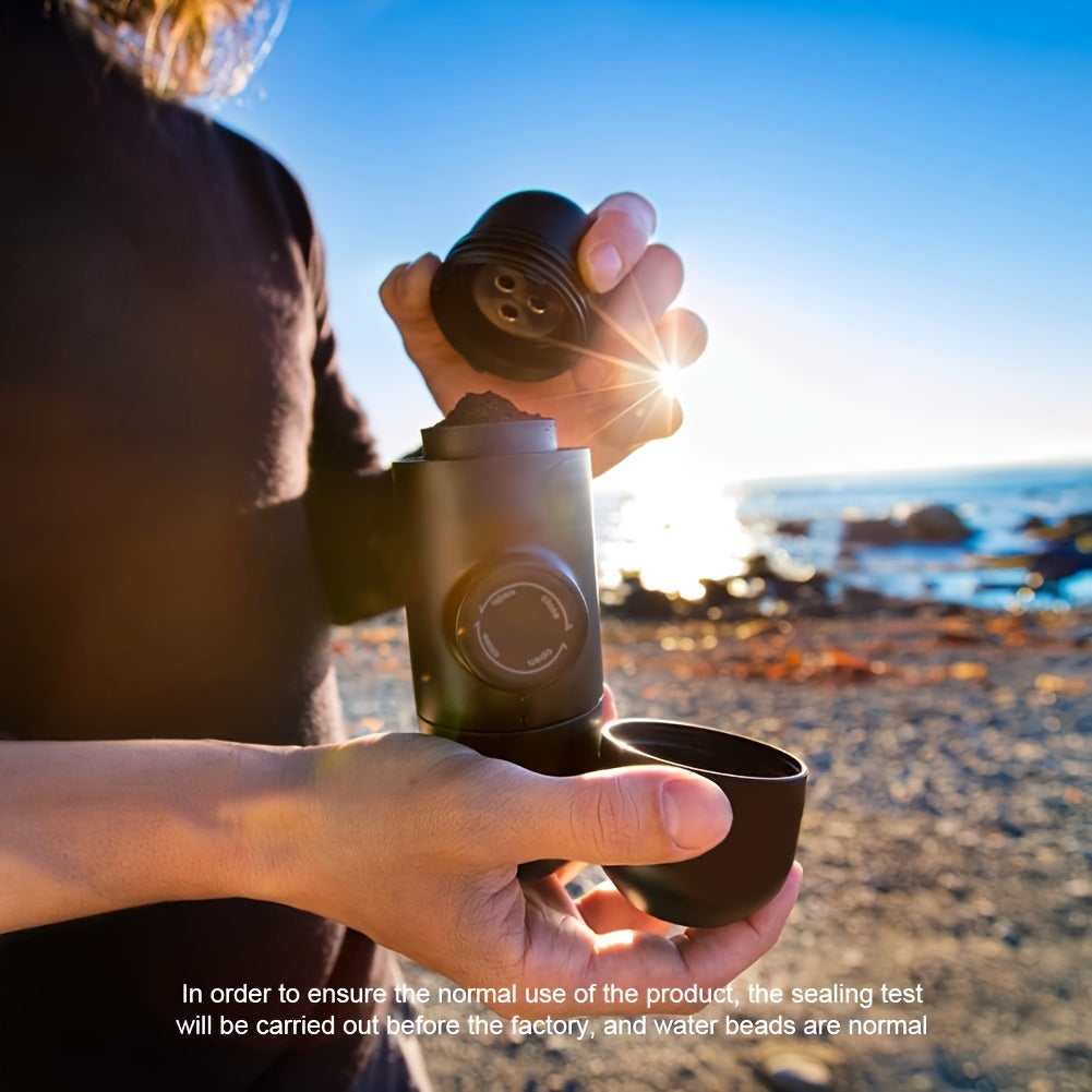 Portable Espresso Machine | Capsule Design, Easy to Carry, Travel Coffee Machine, Manual Operation, Easy to Clean, Plastic, Modern Style, <33.81oz Capacity, No Electricity Needed