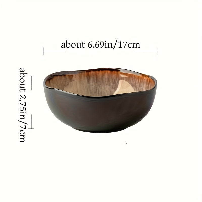 Ceramic Noodle Bowl Set for Two (2-Piece, 830ml, 6.5") – Restaurant-Style Tableware