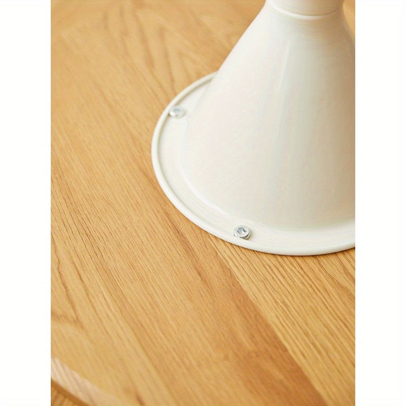 White Round Coffee Table – Modern Minimal Center Table