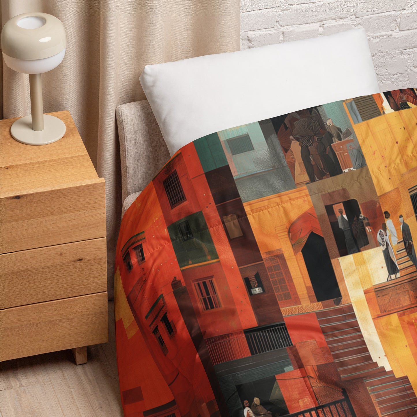 Tetrix City Layers Collage – Comforter Blanket