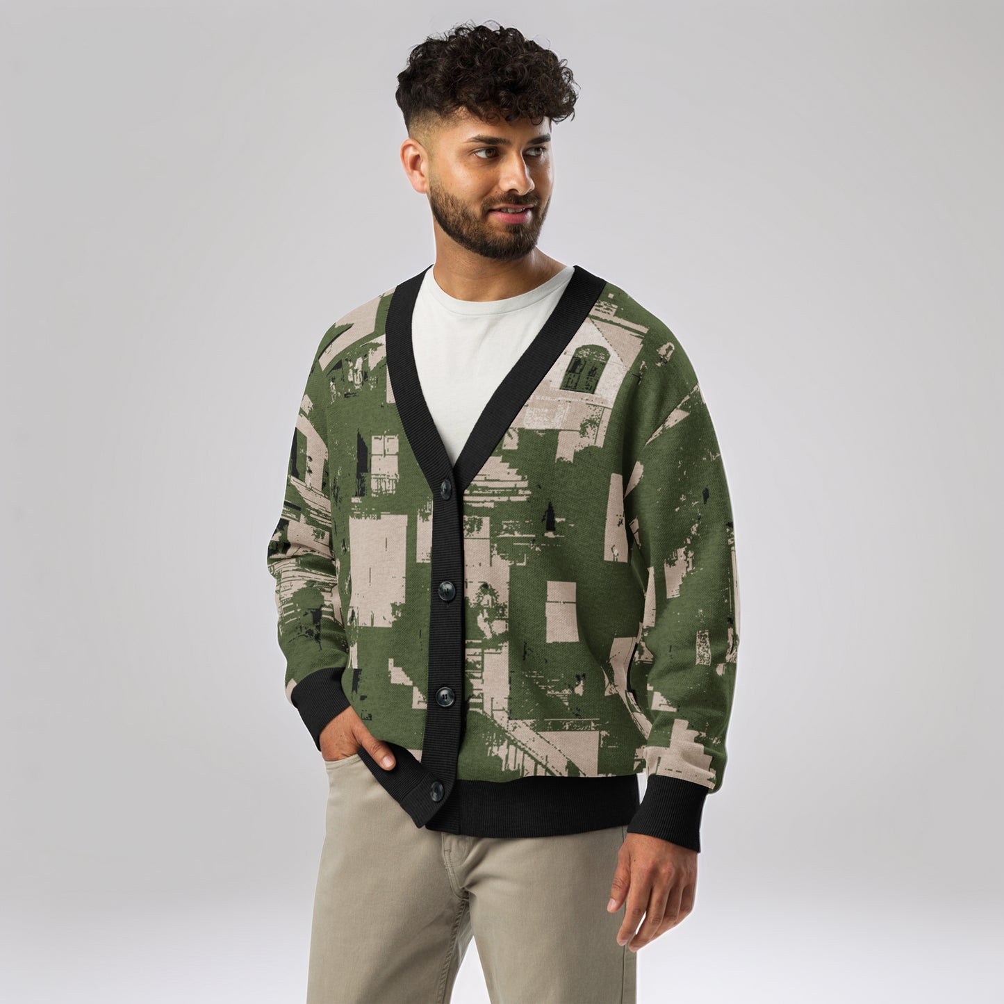 Tetrix Urban Collage – Knitted Cardigan