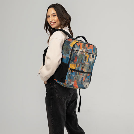 Tetrix Urban Collage – All-Over Print Utility Backpack