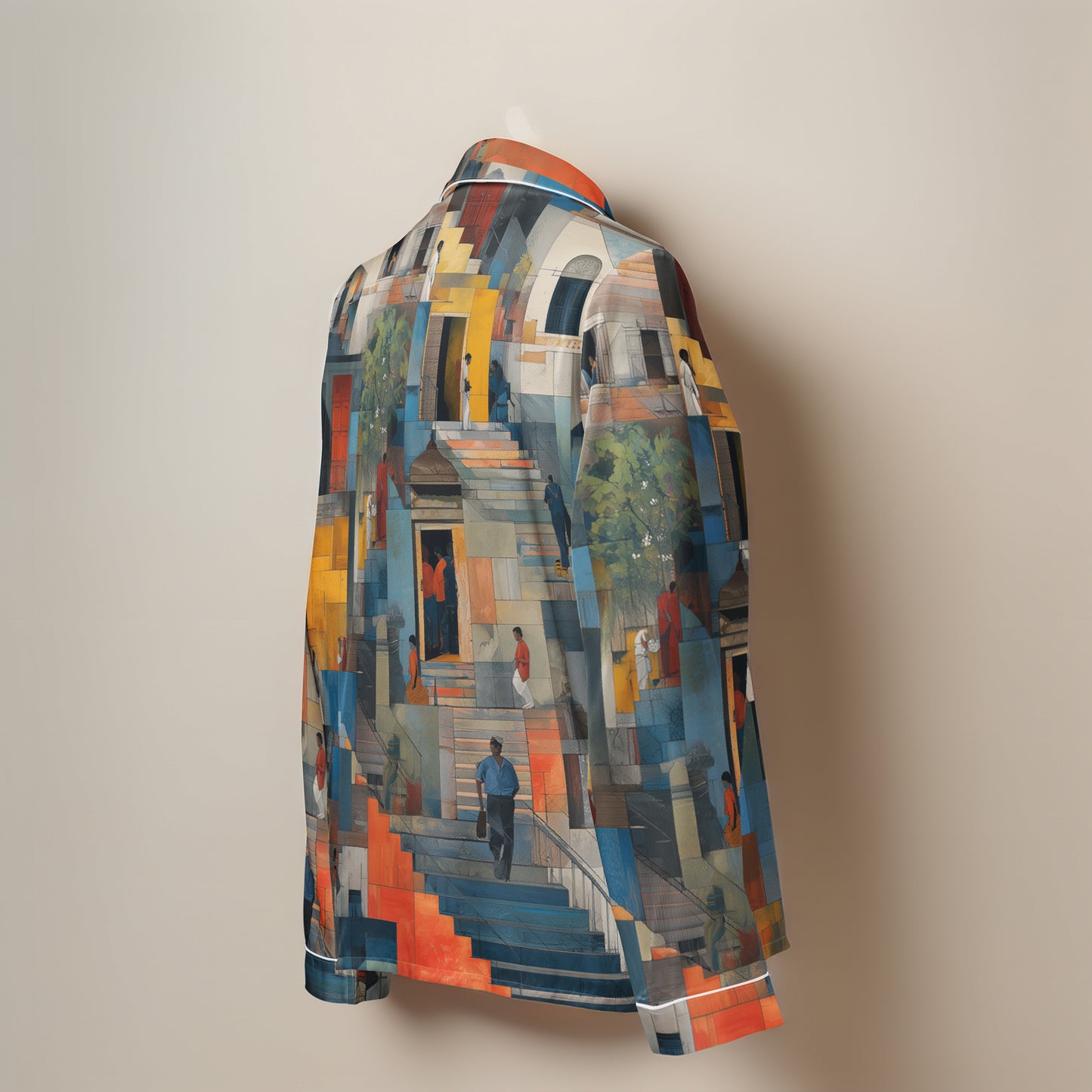 Tetrix Urban Collage – Long Sleeve Pajama Top