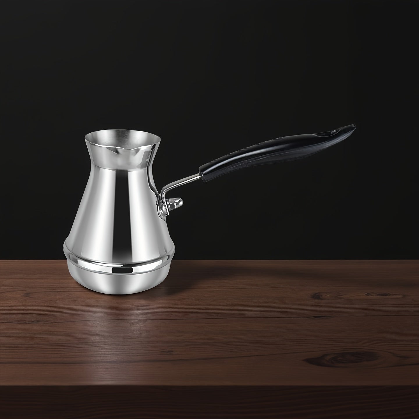 [Turkish Coffee Maker] 1pc Turkish Stainless Steel Coffee Maker with Long Handle - Heavy-Duty Turkish Coffee Pot, Suitable for Turkish Coffee, Tea, Milk Froth, & Hygienic