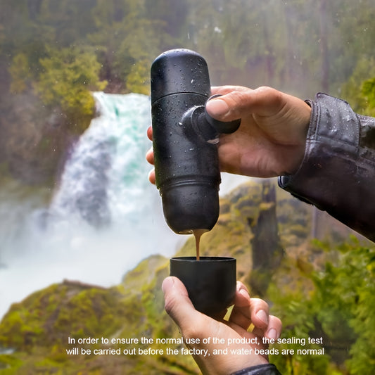 Portable Espresso Machine | Capsule Design, Easy to Carry, Travel Coffee Machine, Manual Operation, Easy to Clean, Plastic, Modern Style, <33.81oz Capacity, No Electricity Needed