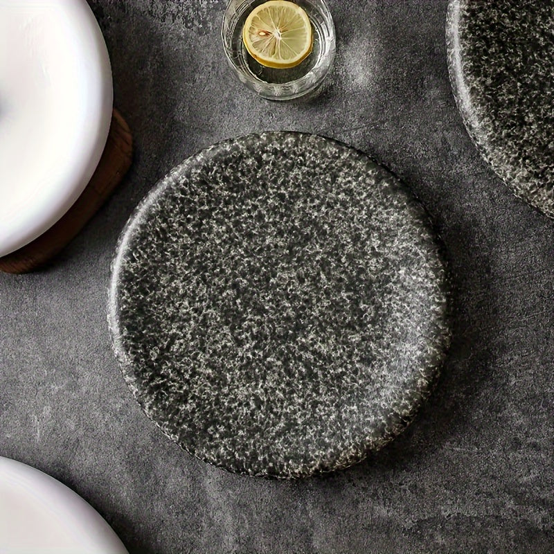 Japanese-Inspired Oval Ceramic Plate (1 Piece) – Salad, Sushi & Dessert Serving Dish