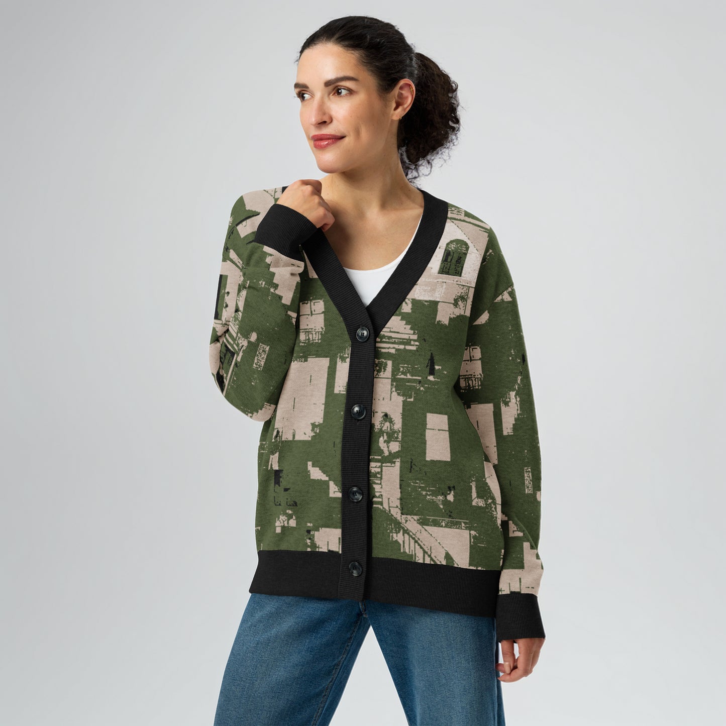 Tetrix Urban Collage – Knitted Cardigan