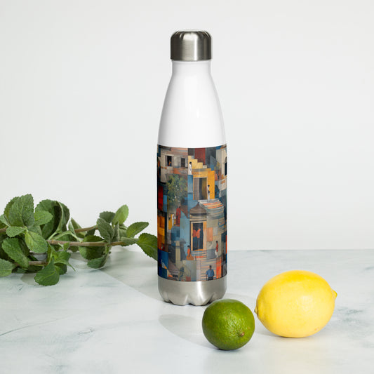 Tetrix Urban Collage – All-Over Print Stainless Steel Water Bottle