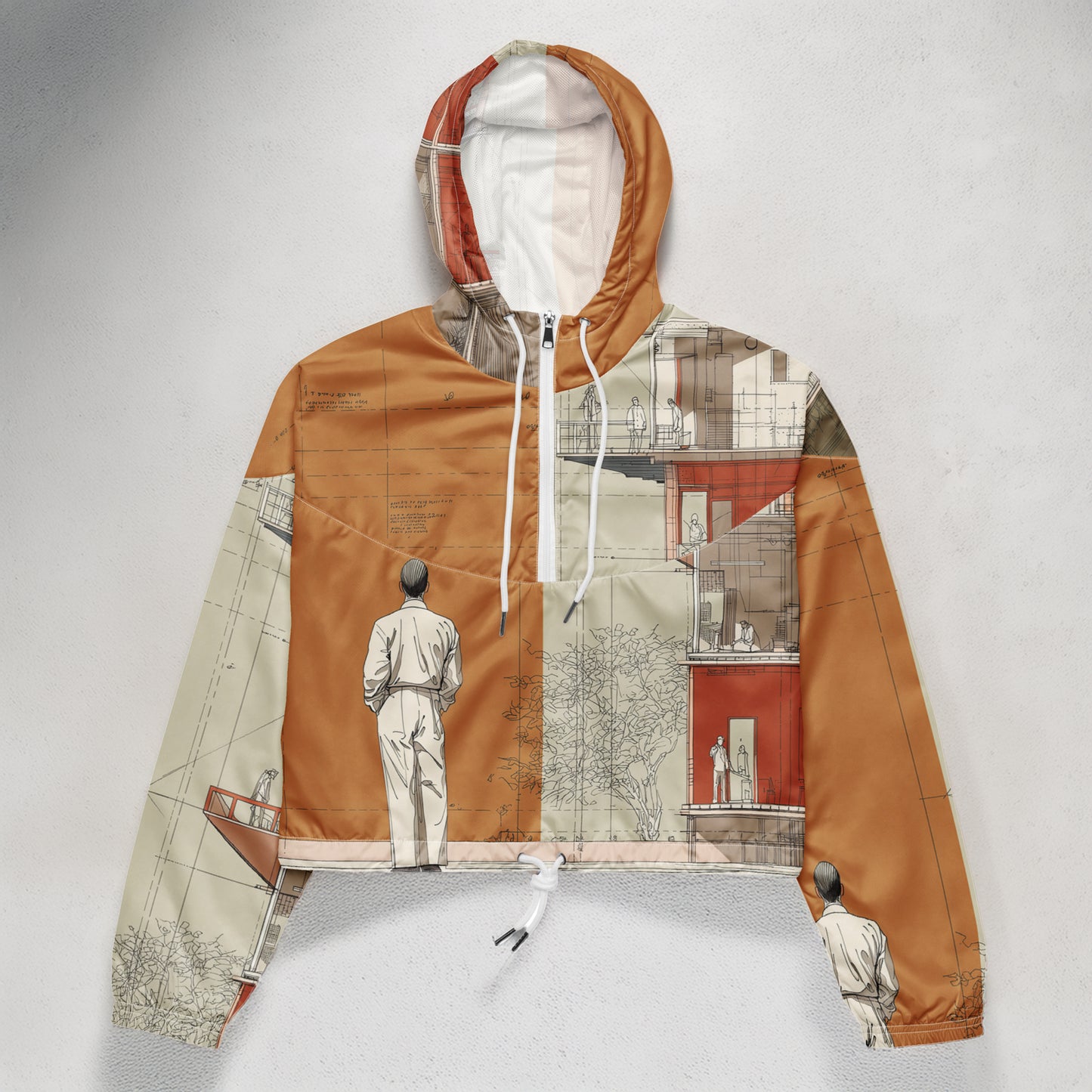 Human Scale Section – Tetrix Women’s Cropped Windbreaker