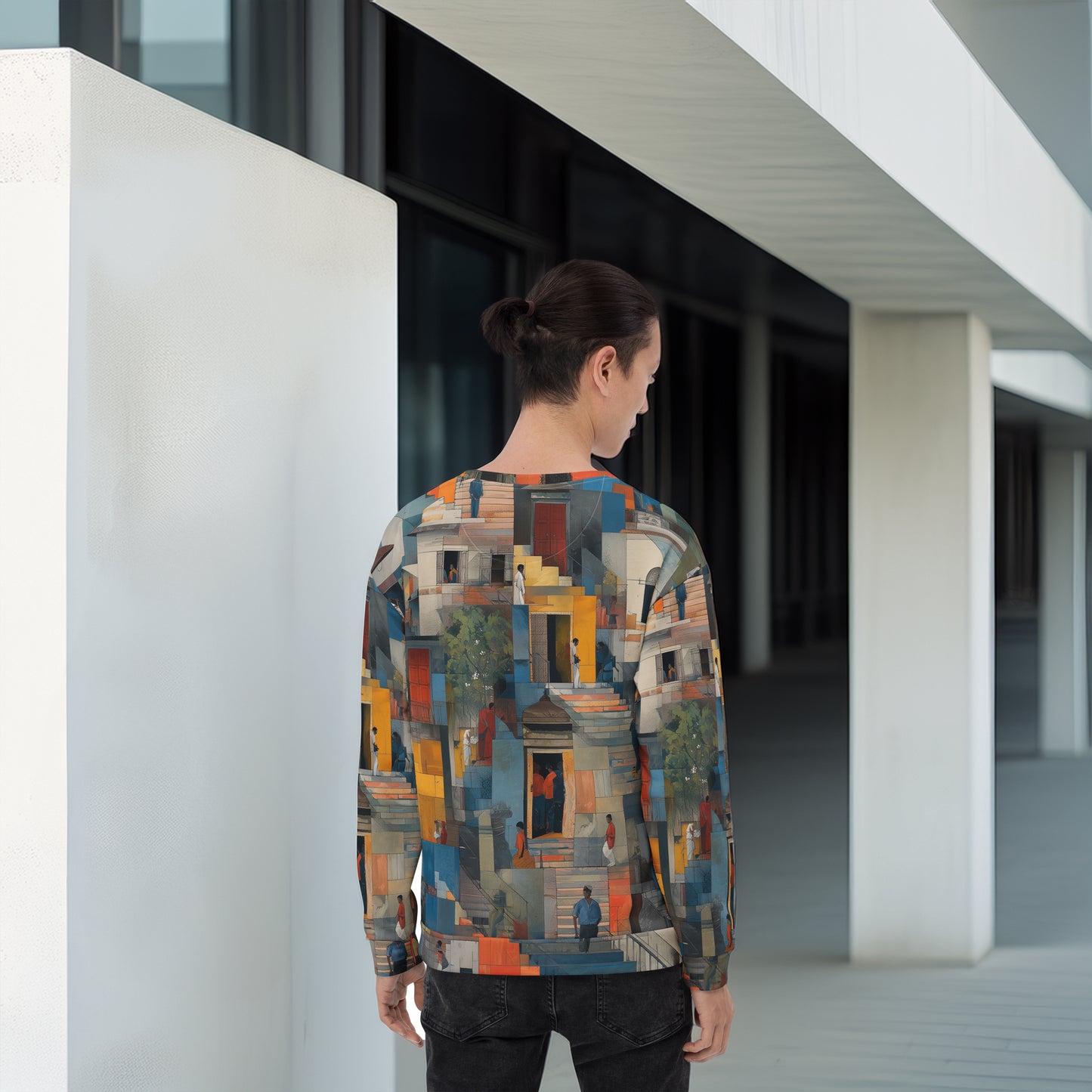 Tetrix Urban Collage – Recycled All-Over Print Sweatshirt
