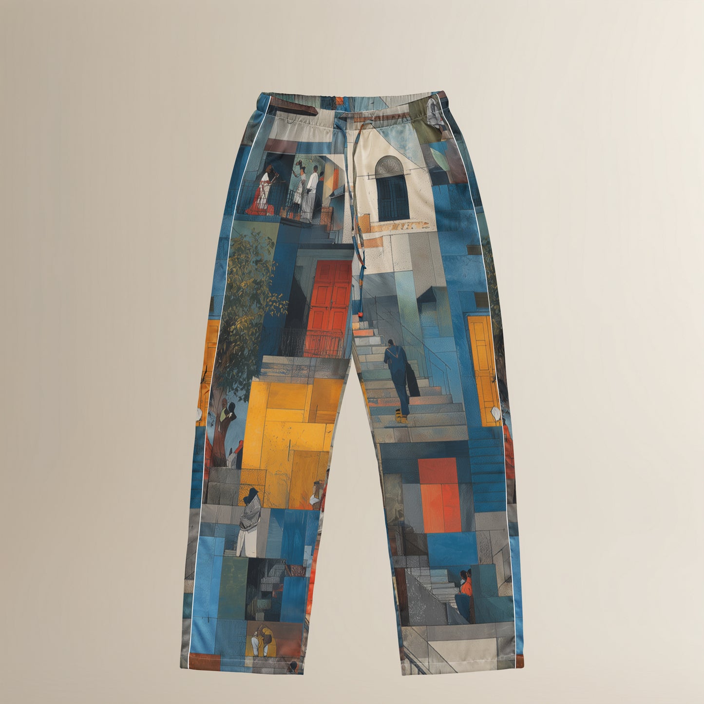 Tetrix Urban Collage – All-Over Print Pajama Pants