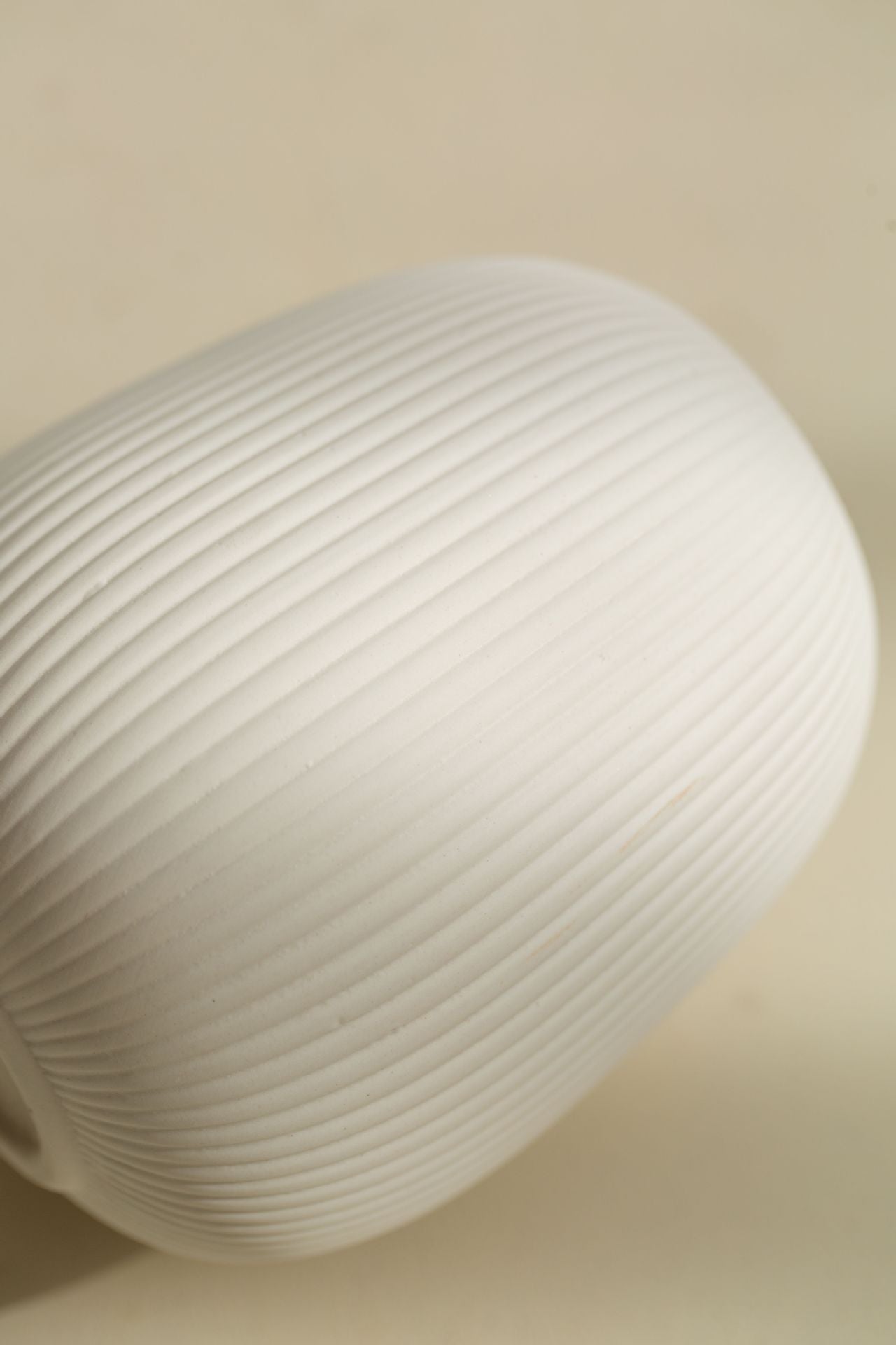 [Ceramic Vase Set] Ceramic Vase Simple European Style White Striped Unglazed Dry Flower Vase Home Decor Craft Ornament Vase Set