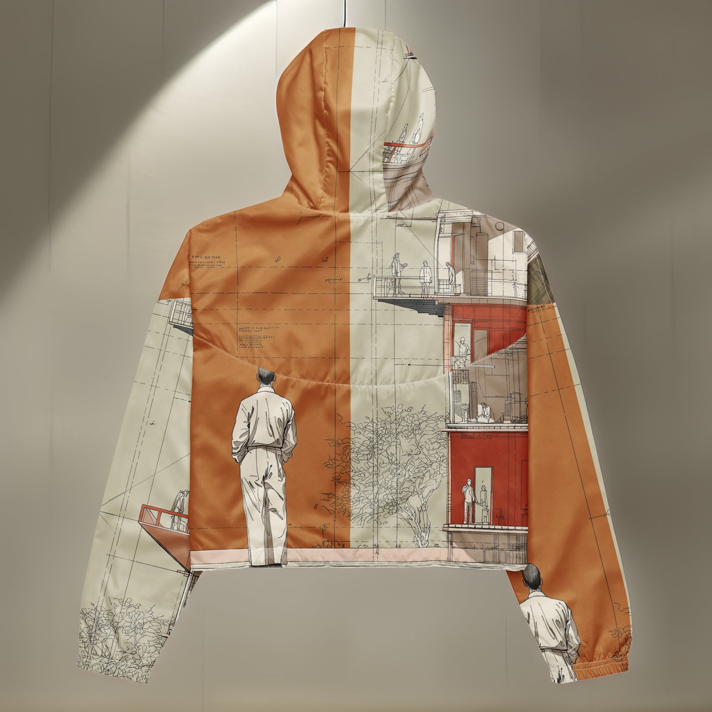 Human Scale Section – Tetrix Women’s Cropped Windbreaker