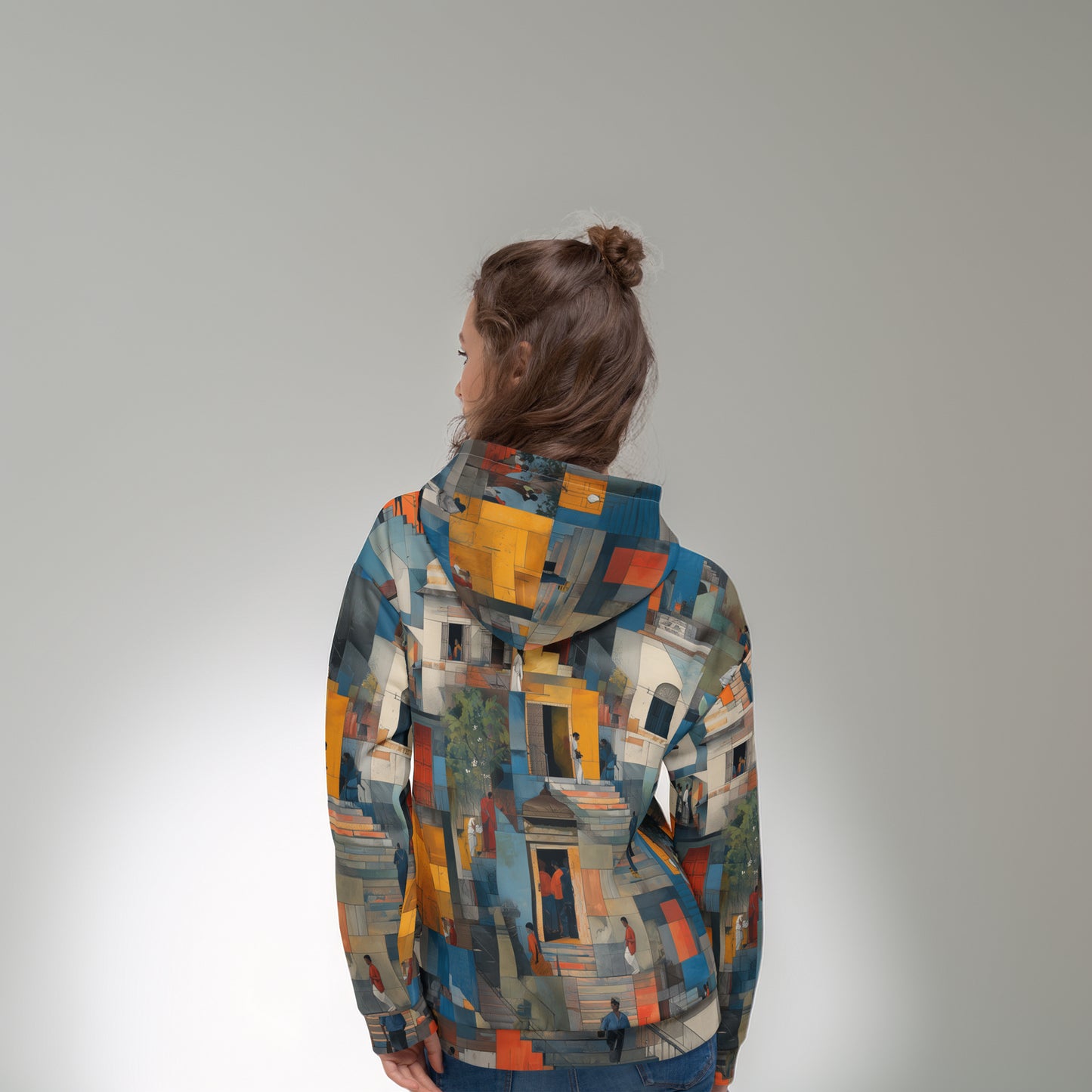Tetrix Urban Collage – Recycled All-Over Print Hoodie