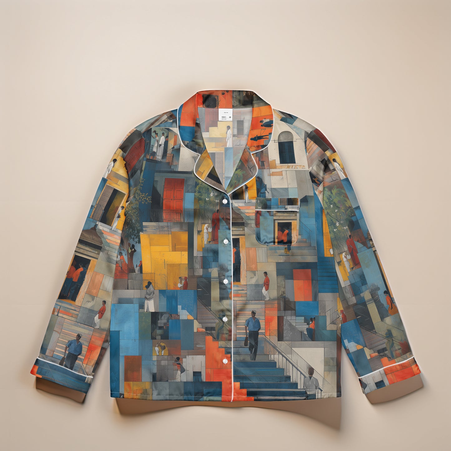 Tetrix Urban Collage – Long Sleeve Pajama Top