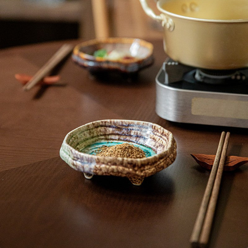 Ice Crack Glaze Ceramic Bowl Set (2-Piece, 8") – Special-Shaped Serving Bowls